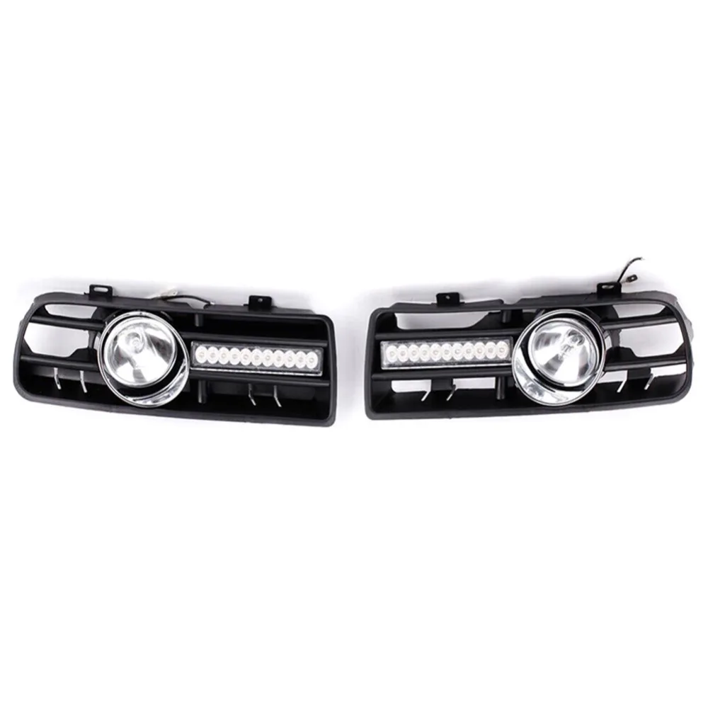 Решетки для противотуманных фар H3 со светодиодной лампой DRL 1997 2006 VW Golf GTi / TDI MK4 2