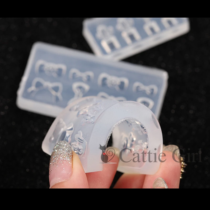 1 шт кактус 3D акриловые формы для украшения ногтей DIY Дизайн Бант силиконовые шаблоны для дизайна ногтей формы для ногтей