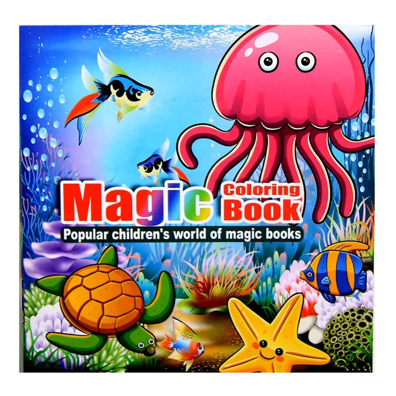 Морским животным мультфильм головоломка книга раскраска дети развитие