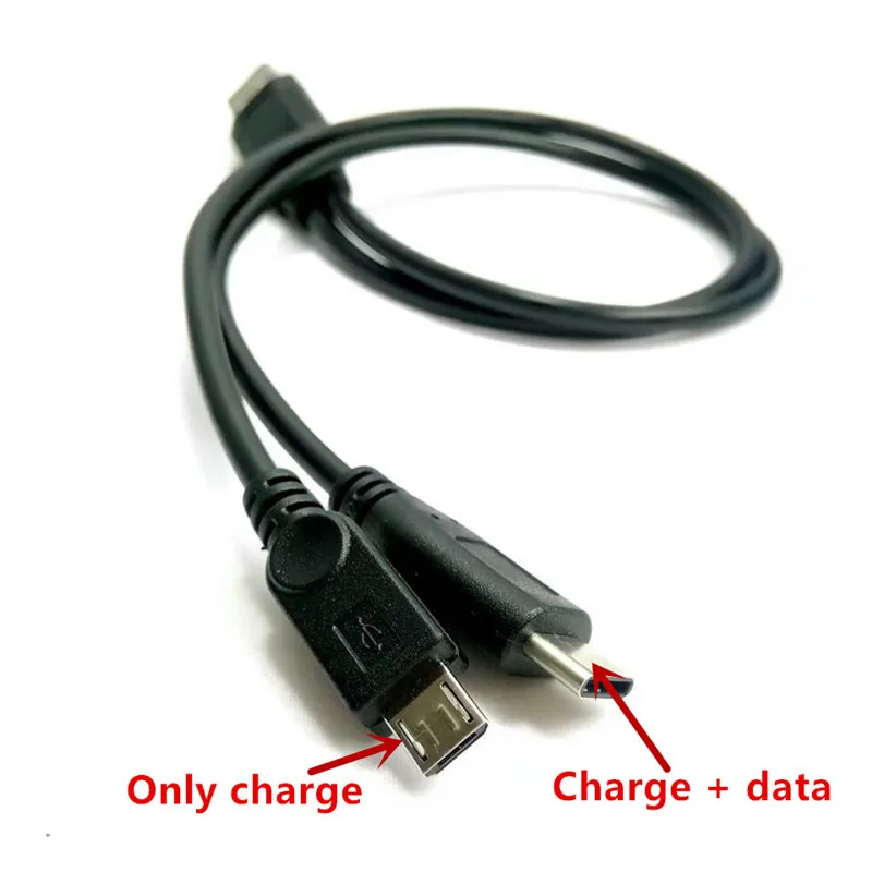 USB-кабель типа C и Micro USB 2 в 1 кабель для быстрой зарядки синхронизации данных 2.4A Xiaomi