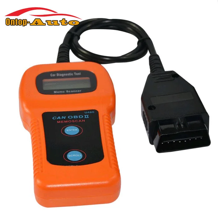 Светодиодный U480 OBD2 OBDII Авто Двигатель считыватель кода неисправностей сканер