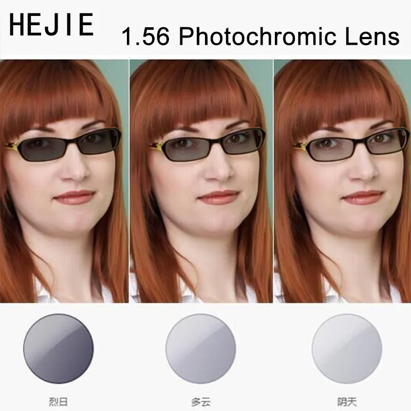 

Factory Customized 1.56 NK-55 Photochromic Gray Brown Optical Lenses For Myopia Hyperopia Reading Sunglases Diameter 70-75mm