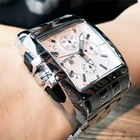 Часы наручные MEGIR Мужские кварцевые, люксовые спортивные деловые повседневные с ремешком из нержавеющей стали