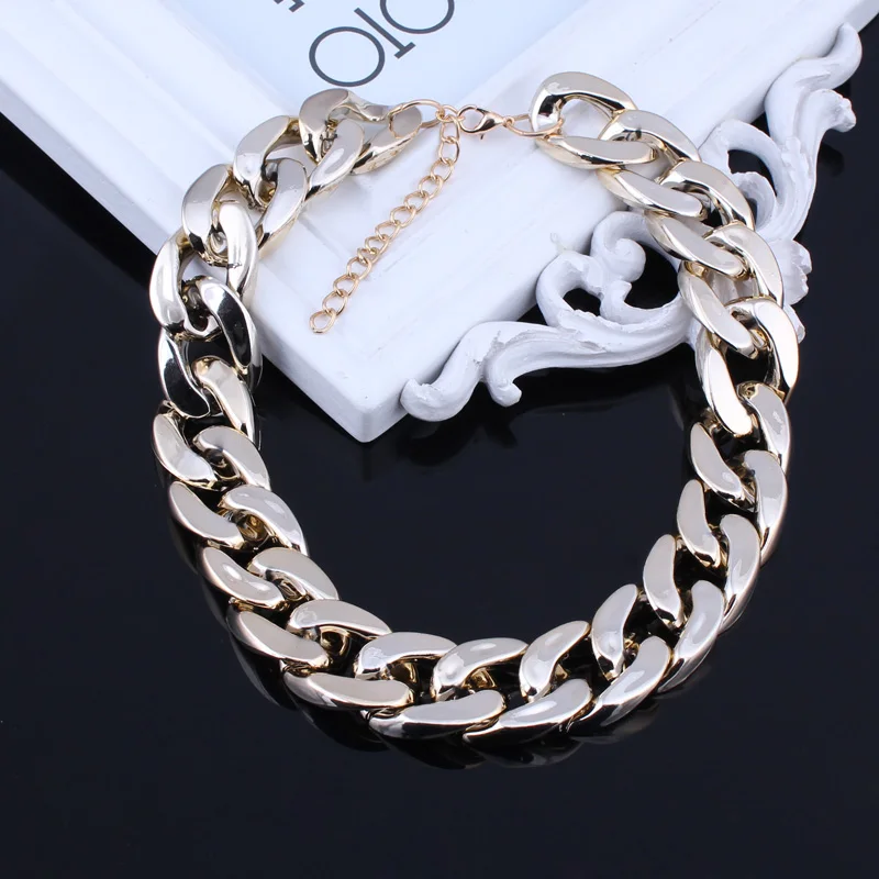 Массивное ювелирное изделие Seblasy массивная пластиковая цепь золотого цвета