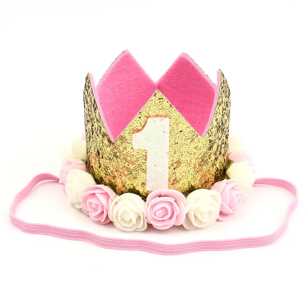 Gold(Pink White ) Шапка для кота Шапочка для собак на день рождения/головные уборы для домашних животных головной убор на день рождения для маленьких/средних собак/кошек, декоративные аксессуары для домашних животных с буквенным принто - Цвет: Gold(Pink White )