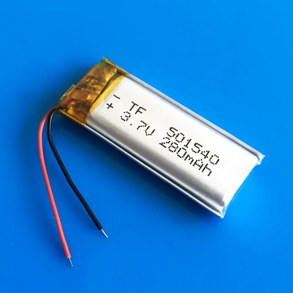 280mAh 3 7 V литий полимерный ионный аккумулятор Перезаряжаемый 501540 индивидуальные