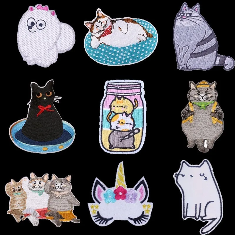 Pulaqi Tonari No Totoro нашивки на руку значок декор для сумки одежда джинсы Пришивные железные наклейки Шляпа кошка животное патч DIY H