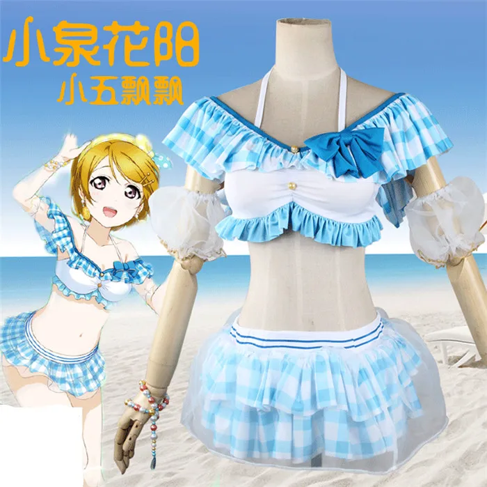 love live cosplay costume KOIZUMI HANAYO bikini Halloween anime dress free shipping | Тематическая одежда и униформа