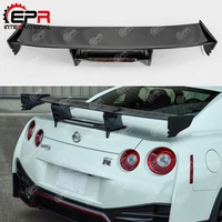 for nissan gtr r35 carbon fiber nismo style rear spoiler brake light trunk wing racing bodykit for r35 gt r tuning car styling