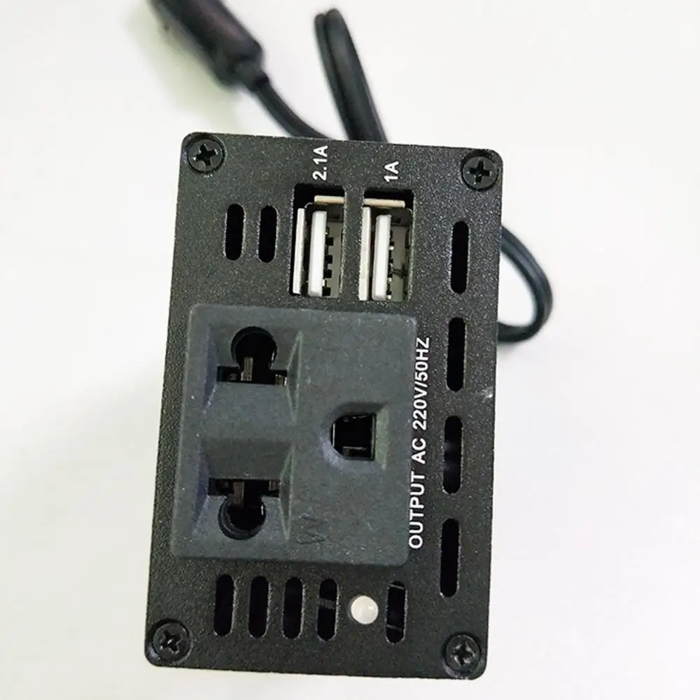 150 Вт автомобильный инвертор Зарядное устройство Dc12 для Ac110/220V Dual Usb Автомобильное