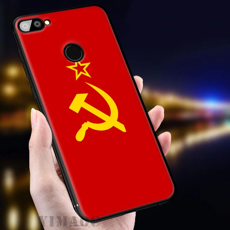 YIMAOC российский флаг с медведем мягкий чехол для huawei Honor вид 20 10 8X8 8C 6A 7A 7X 7C Lite рro Y9 Y7