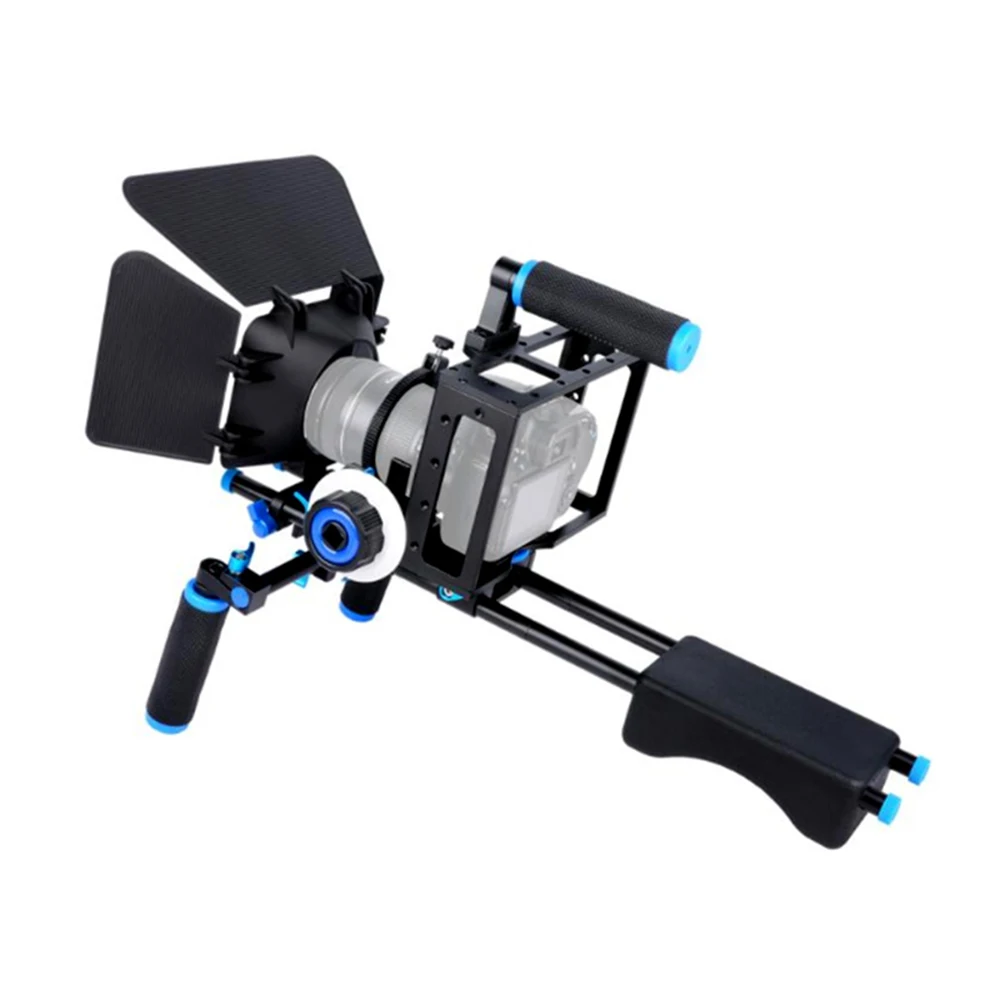 DSLR Rig камера клетка комплект Плечевой стабилизатор система видео поддержка установка для Canon 5D Mark III IV 6D 7D Nikon D7200 Sony A7 GH5 GH4