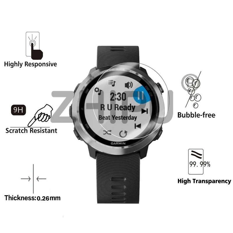 10 шт./партия 9H Премиум Закаленное стекло для Garmin Forerunner 645 SmartWatch Защитная пленка для экрана