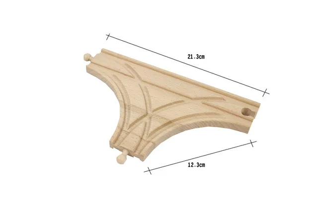 Детский деревянный поезд EDWONE 18 шт./лот игрушки деревянные перила слот из Букового