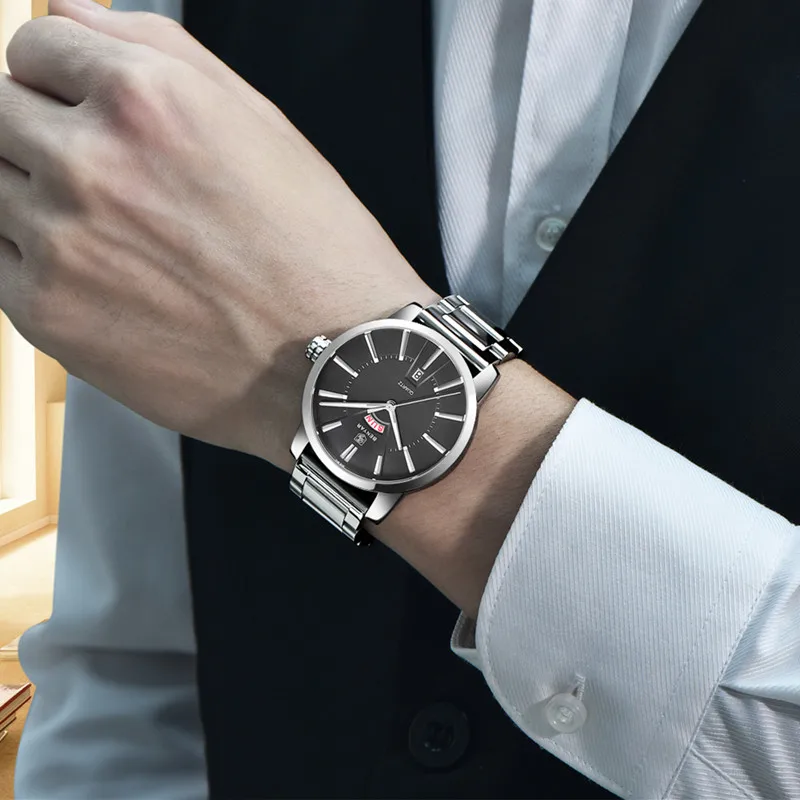 

BENYAR 2019 New Business Men Watches Top Brand Luxury Double Calendar Quartz Watch Sports Male Wrist Clock Support Dropshipping