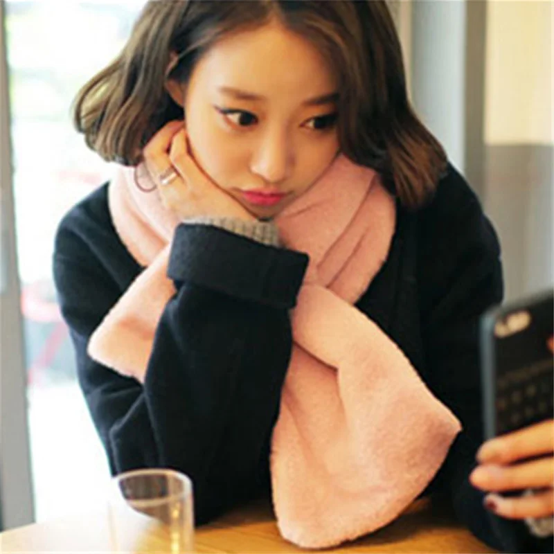 Зима Искусственного Меха Воротник Шарф Женский Подражали Мех Кролика Люксовый