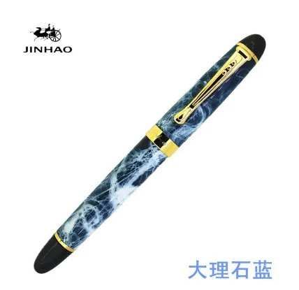 Jinhao X450 классика толстый корпус 1,0 мм изгиб перо каллиграфическая ручка высокого качества металлическая авторучка Роскошные чернила подарочные ручки для письма - Цвет: 14