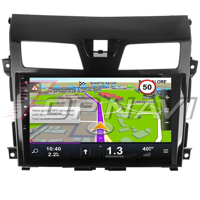TOPNAVI Android 8 1 Автомобильный GPS навигатор для Nissan Teana 2013 2014 2015 2016 Авторадио