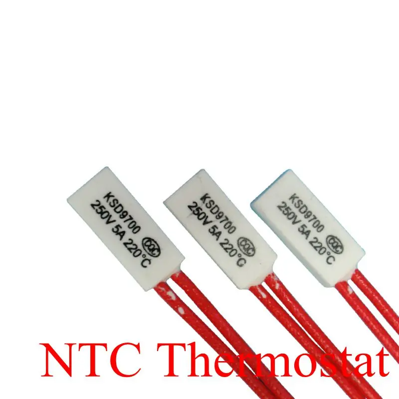 50 шт. Термостат KSD9700 200C 210C 220C 230C 240C 5A250V керамика биметаллический дисковый