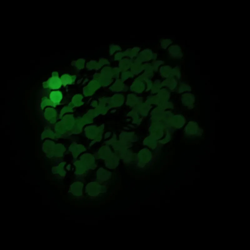 Люминесцентные рыболовные Вертлюги INFOF 200 шт. вращающиеся из стального сплава для