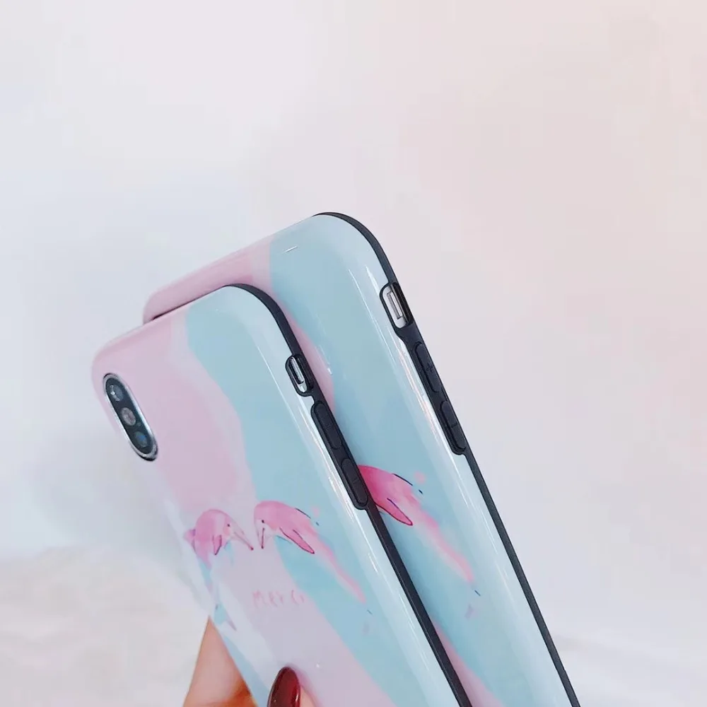 Cuptakes Роскошные Желе IMD Мягкий силиконовый чехол для iPhone 7 8X6 6 S Чехол милый розовый