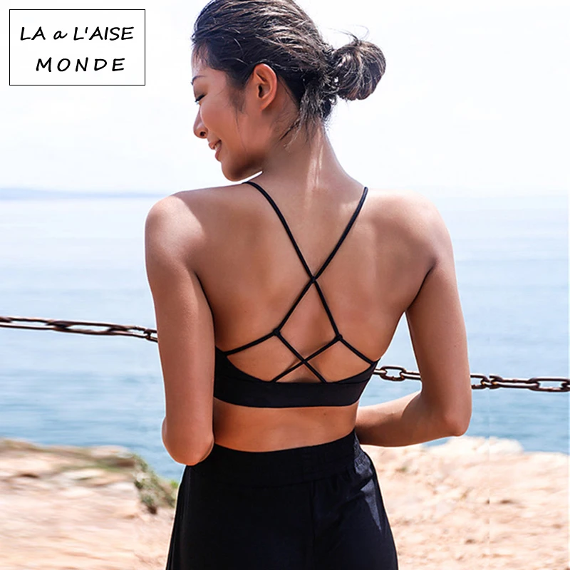 Женский бюстгальтер с вырезами спортивные бюстгальтеры Bh пуш ап Женская