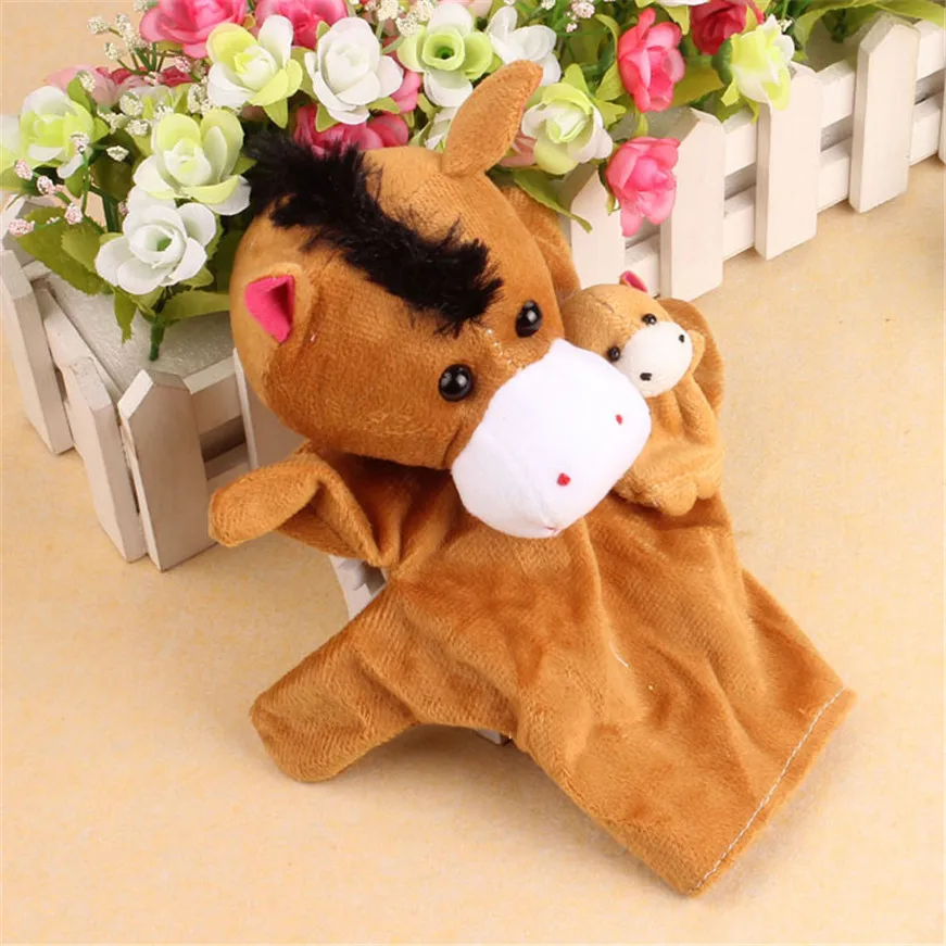 Аниме куклы для детей 2 шт. лошадь мягкие животные пальчиковые малышей Детская