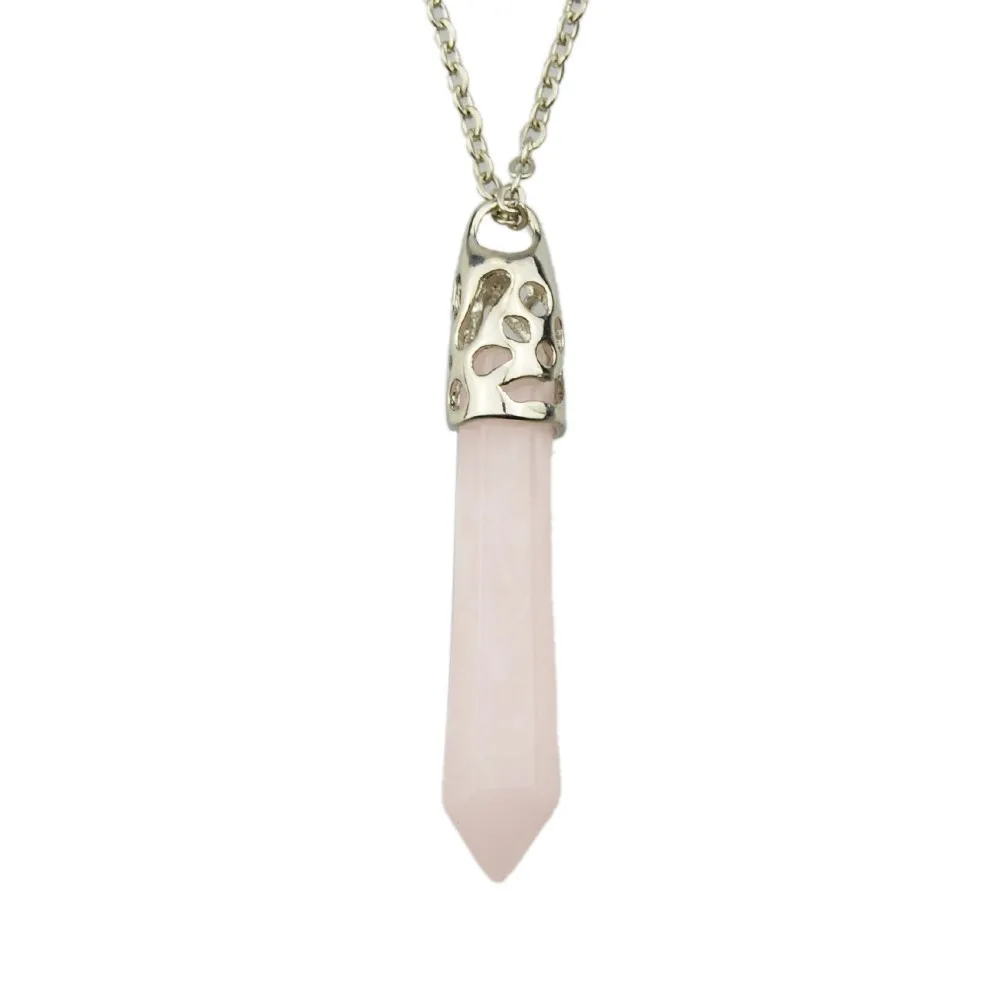 Boho серебряные украшения Цвет длинная цепь с семь Натуральный камень