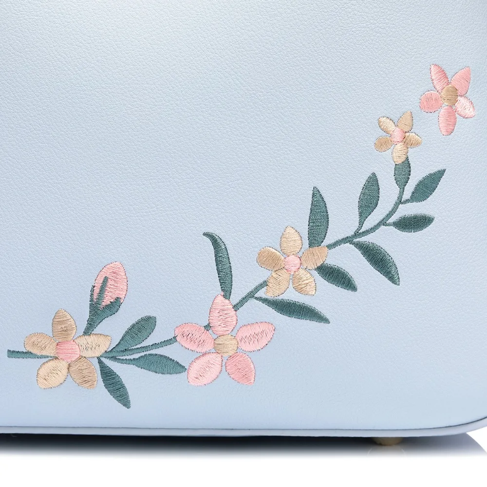 Женские кожаные сумки JUST STAR женская модная сумка на плечо с вышитыми цветами