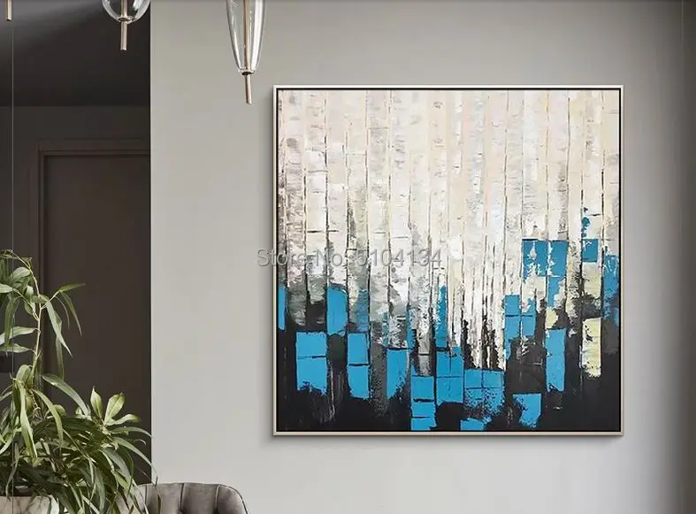 100% Красивая Ручная картина маслом домашнее украшение абстракция на холсте