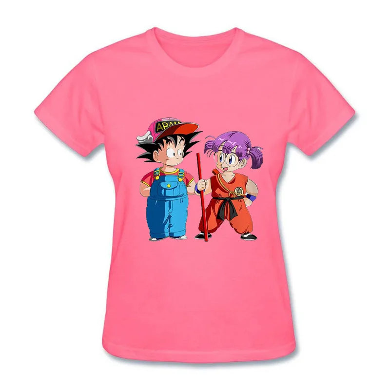 Новейшая мода смешной переключатель ткань с Arale Dragon Ball хлопковая забавная футболка для женщин
