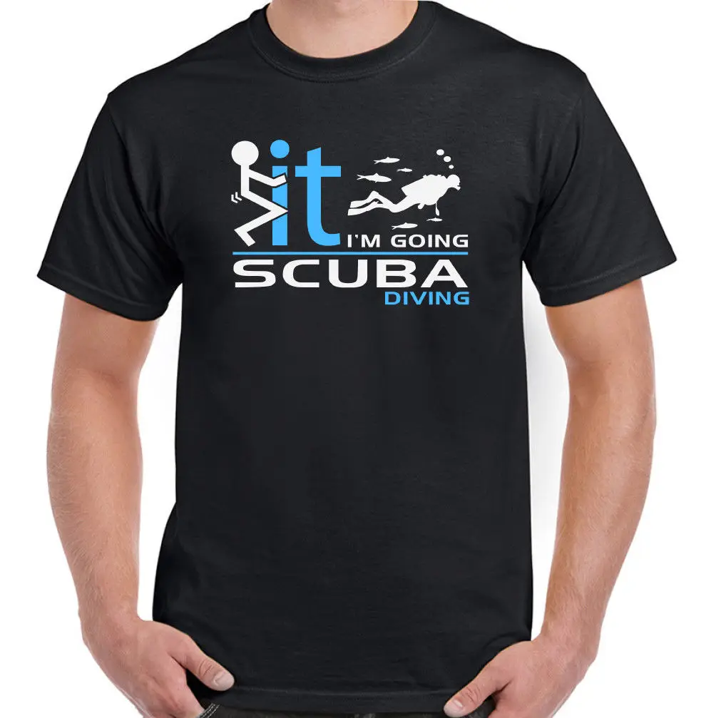 Я Yendo Buceo Hombres Camiseta Divertida Accesorio Regalo ПЕРЕДАЧ Accessorios|Мужские футболки| |