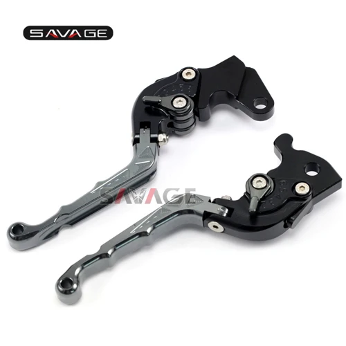 Для Cagiva mito 125 planet 125 raptor 125 supercity 125 регулируемые складные Ретро тормозные рычаги сцепления мотоцикла - Цвет: Gray