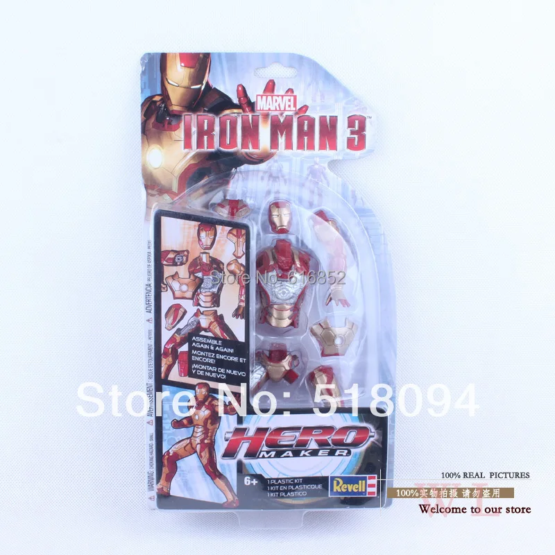 Free Shipping Mavel Superhero Iron Man 3 PVC Action Figure Toy 7&quot18CM HRFG118 | Игрушки и хобби
