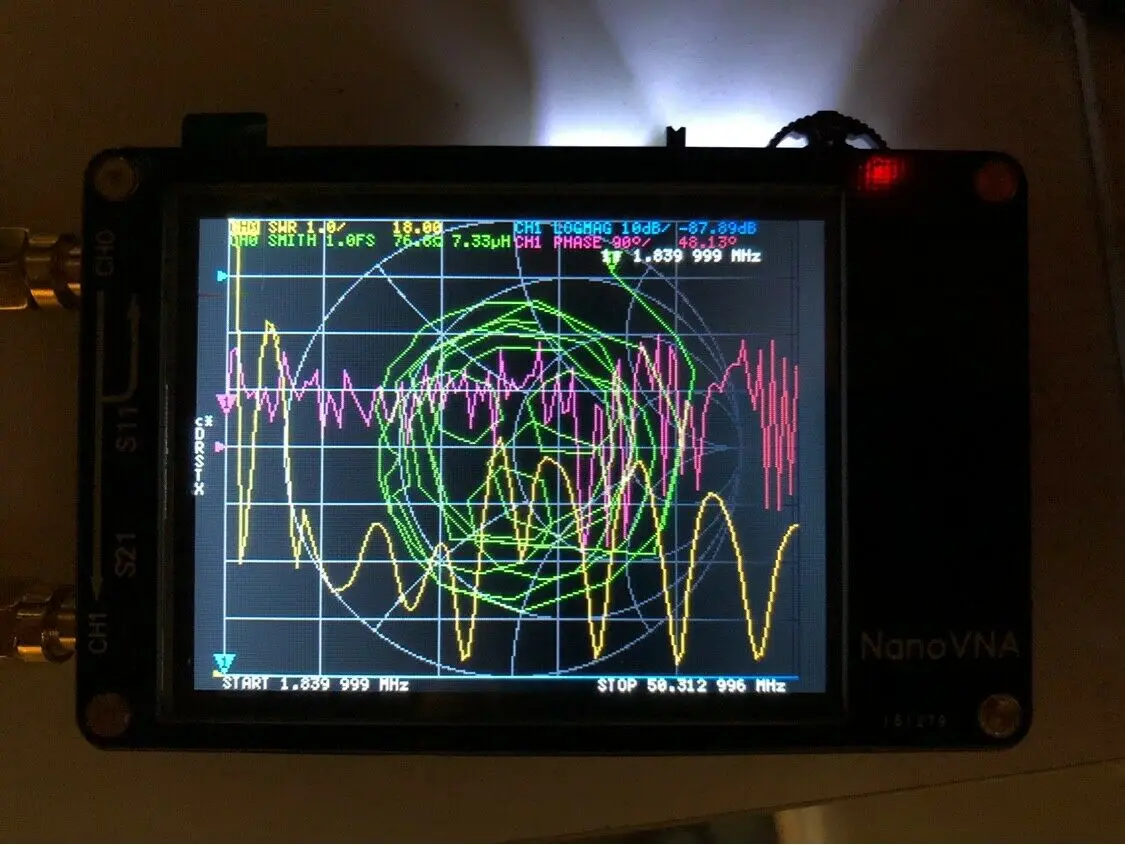 lcd NanoVNA векторный сетевой анализатор MF HF VHF UHF антенный анализатор стоящая волна встроенный аккумулятор