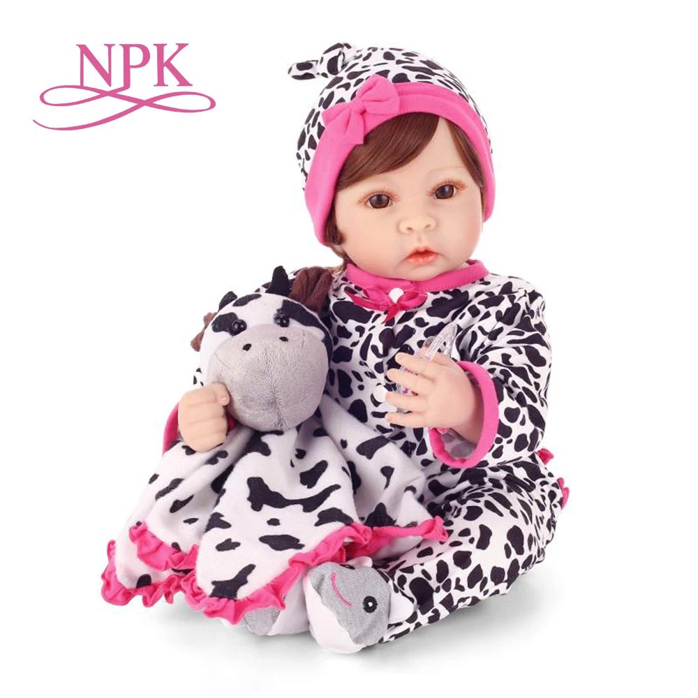 Реалистичная кукла реборн NPK с мягкой реальной на ощупь милая мягкая виниловая