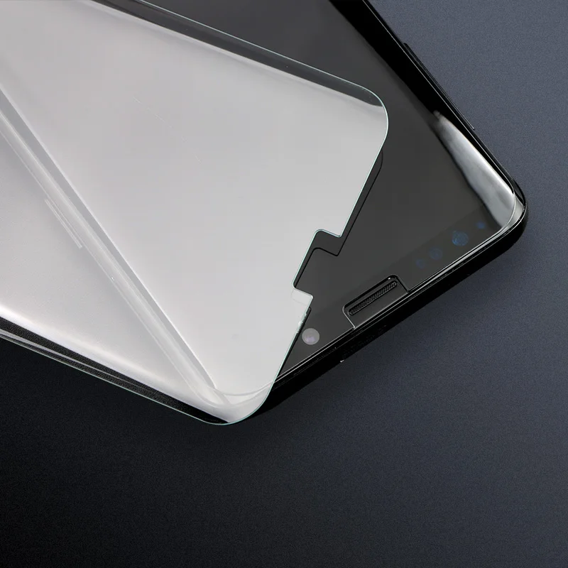 Защитное стекло с полным покрытием 6D для Samsung galaxy Note 8 S8 S9 plus УФ пленка жидкостью