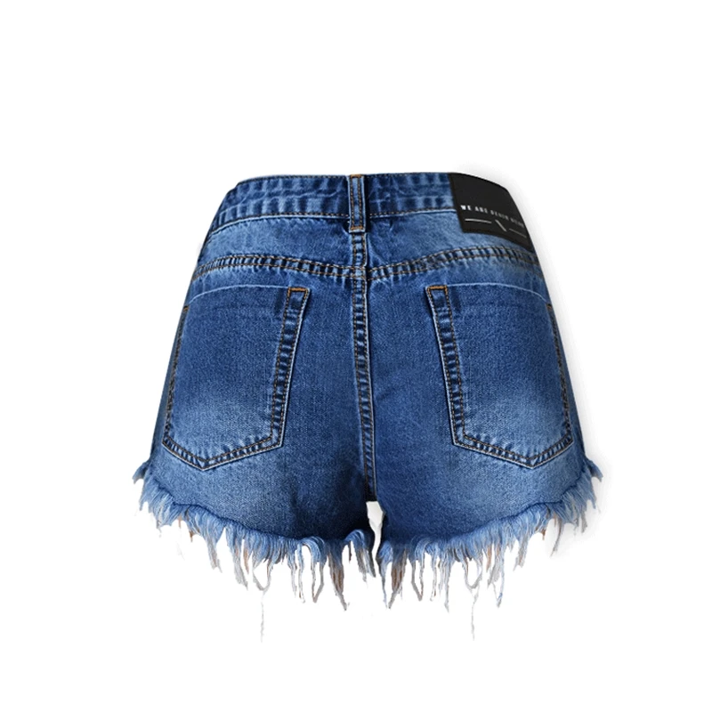 

New fashion personality high waist was thin washed denim slim denim shorts female summer leisure vacation denim shorts B327