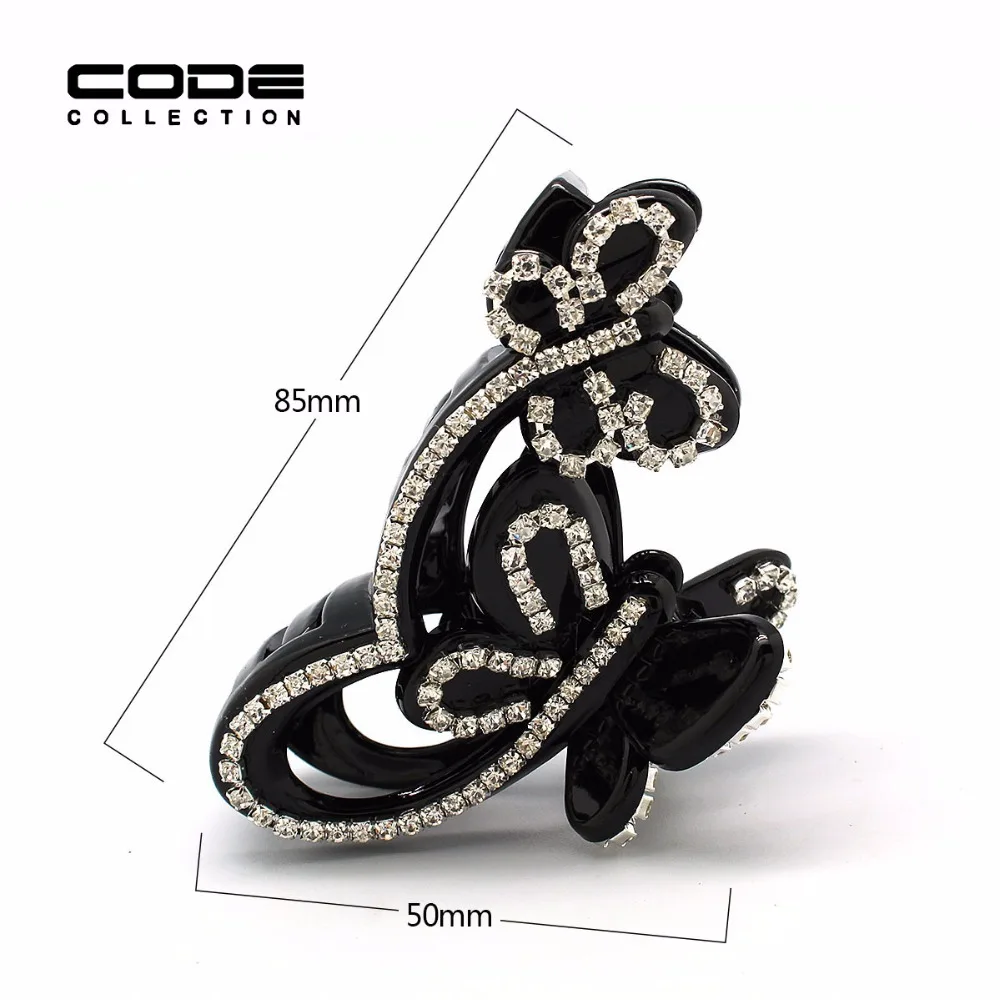 Лидер продаж заколки для волос с кристаллами в виде бабочки женщин женская