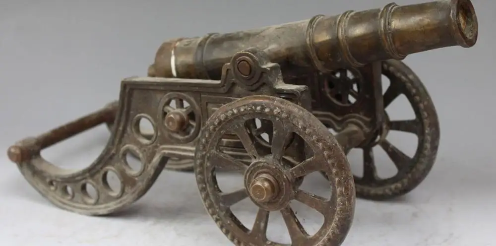 Бесплатная доставка 13 &quotсобирайте Китайскую Народную коллекцию бронзовой пушки