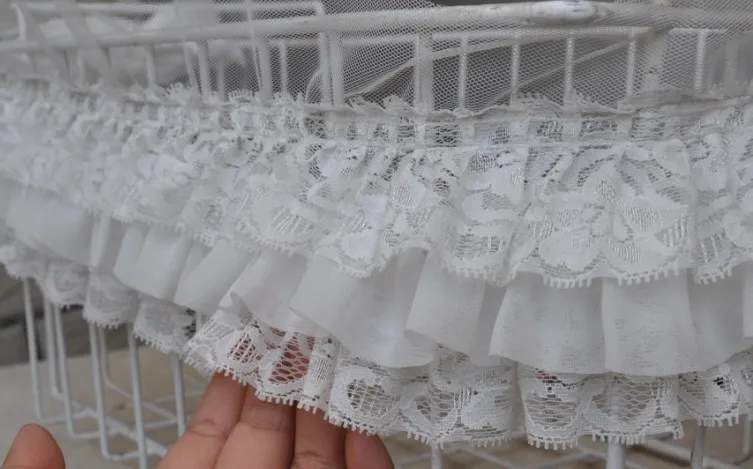 3 слойная 3D сетчатая драпированная юбка баллон кружевная с оборками аксессуары