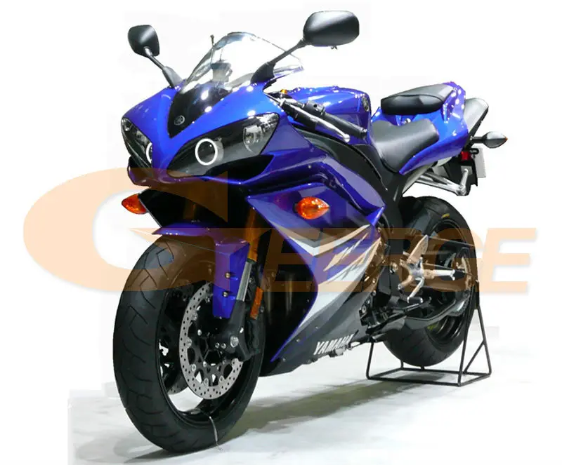 Для Yamaha YZF-R 2007 2008 отличное качество ангельские глазки ультра яркая фара освещение CCFL ангельские глазки комплект Halo Кольцо