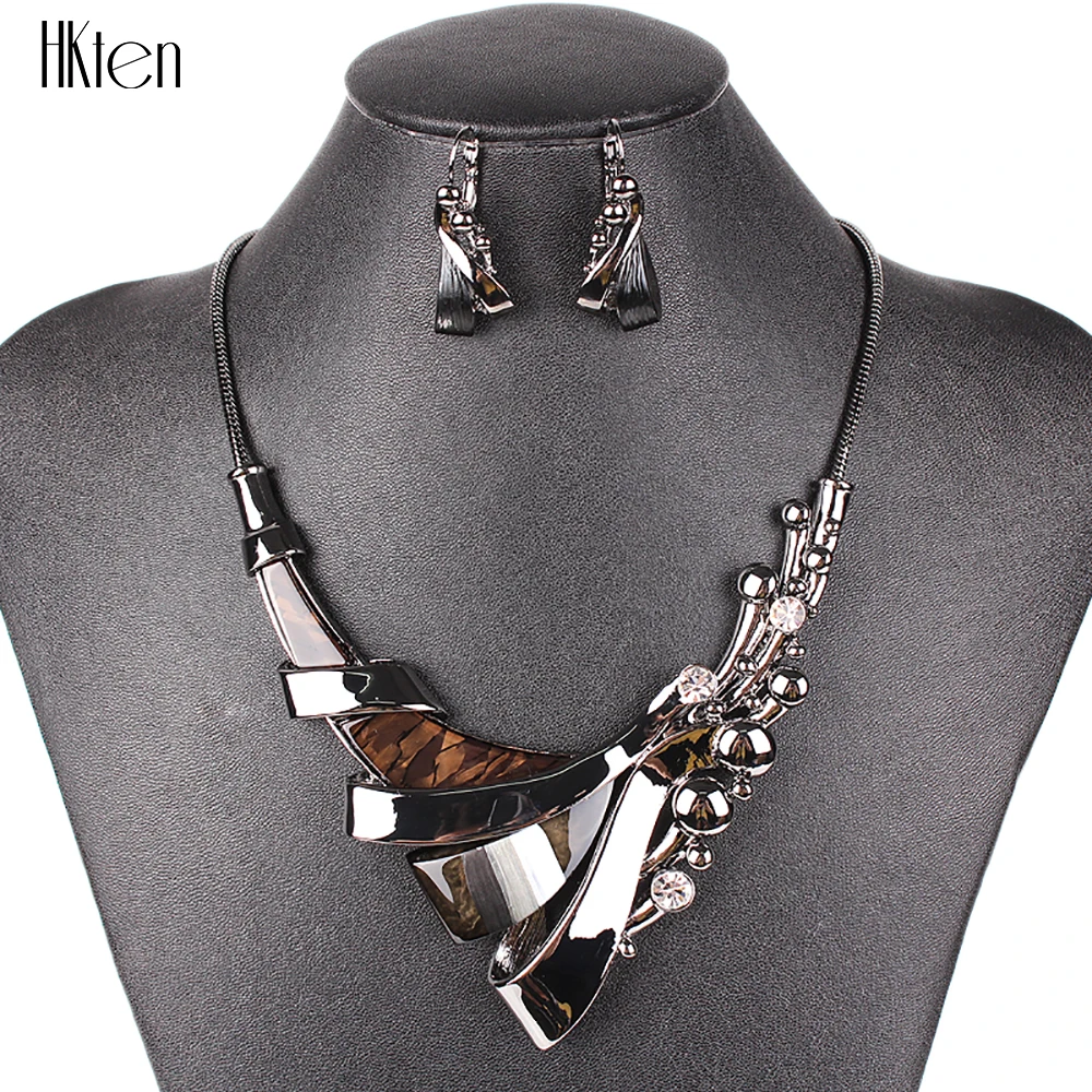 Набор свадебных украшений MS20276 7 цветов с фиолетовым покрытием и металлическим