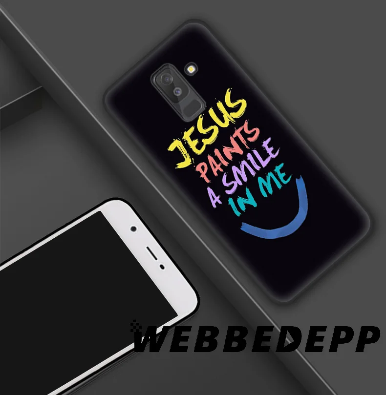 WEBBEDEPP Bible Verse Jesus Мягкий силиконовый чехол для Samsung Galaxy A9 A8 A7 A6 Plus 2018 A5 A3 2017 2016 Note 9 8 |