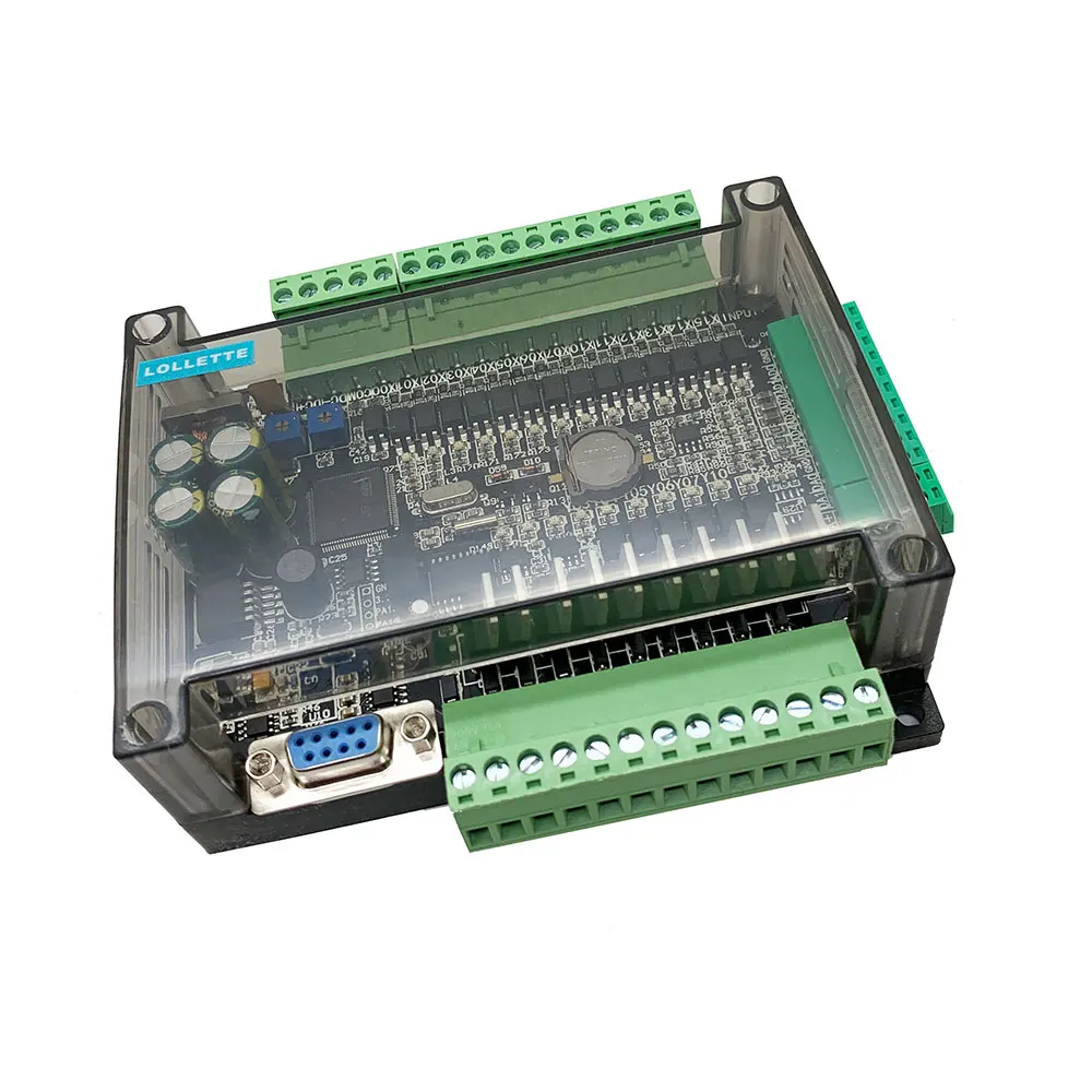 FX3U LE3U 24MT 6AD 2DA RTC(часы реального времени) 14 вход 10 транзисторный выход 6 аналоговый вход 2 аналоговый выход plc контроллер RS485