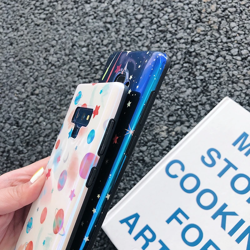 YHBBCASES для samsung S10 Plus мультфильм планеты и Метеор чехол телефона для samsung Galaxy S8 S9 плюс Примечание 8 9 мягкая IMD случаях