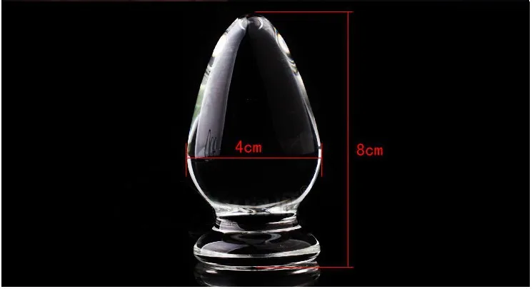 Стеклянные мини-игрушки 8*4 см анальная пробка из стекла секс-игрушки для взрослых