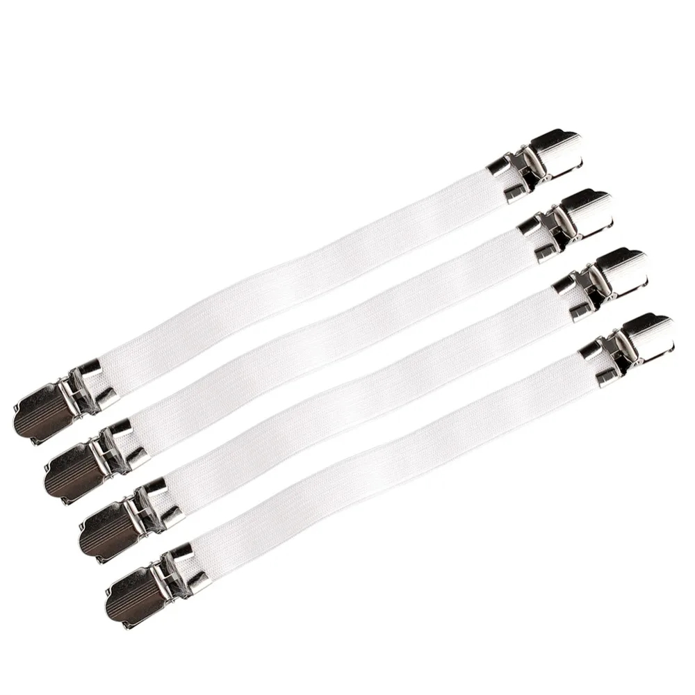 4 шт. застежки для простыни белый матрас эластичный держатель зажим инструмент