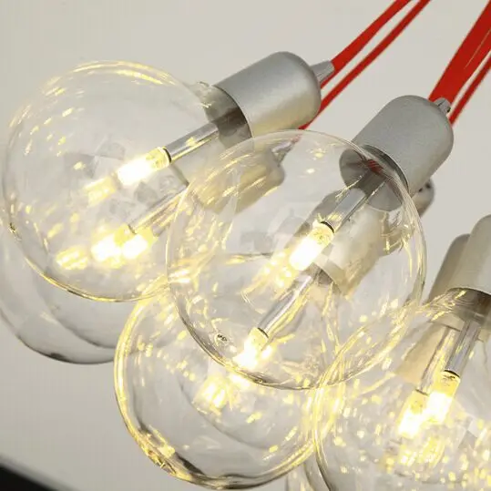 

Free ship multi Head Of The Red Bubble Chandelier Pendant Lamp For Decor Sitting Room Bedroom Restaurant Study,Not Include Bulbs
