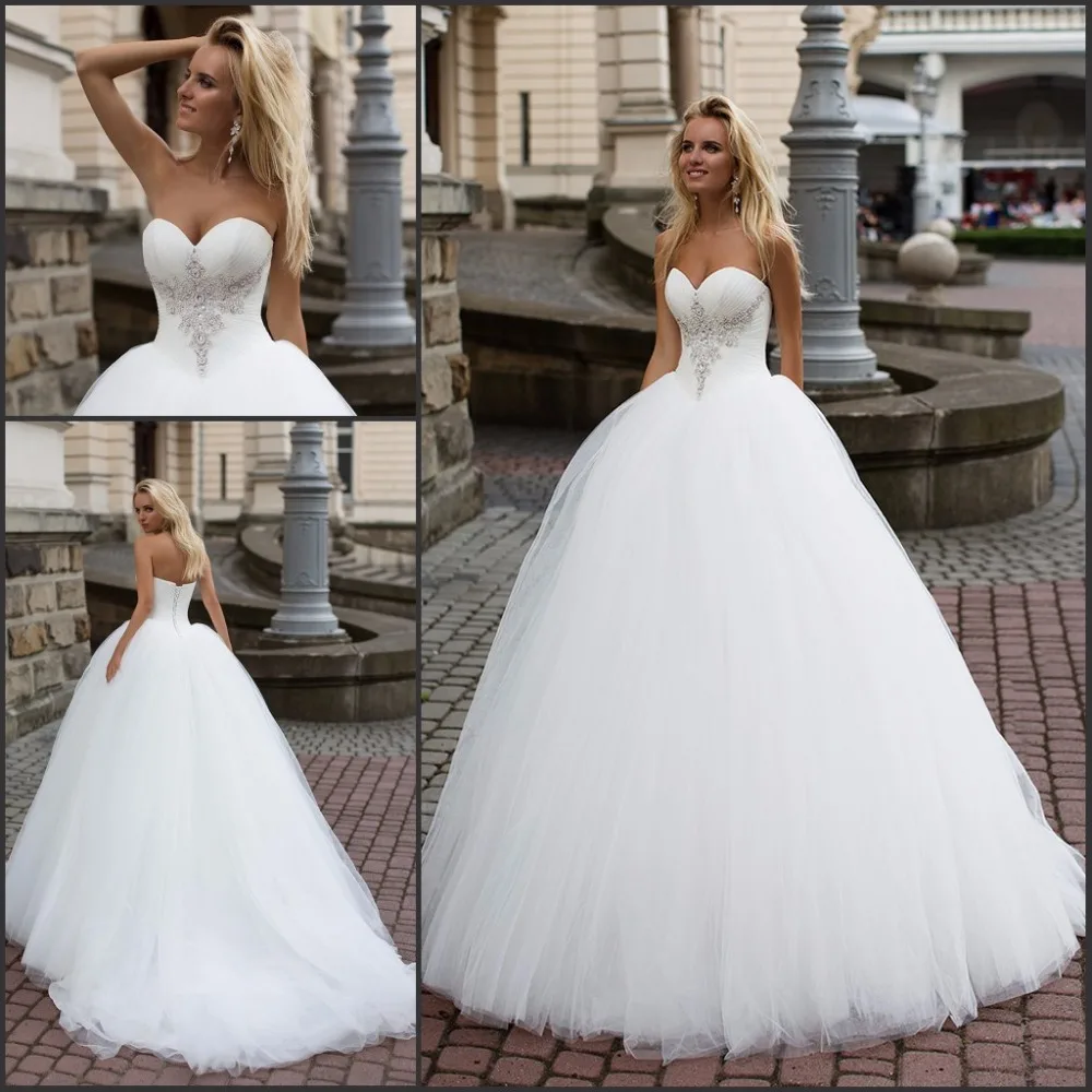 Принцесса Бальное платье Милая Тюль Свадебное Платье Vestidos Де Novia 2017 Casamento Невесты